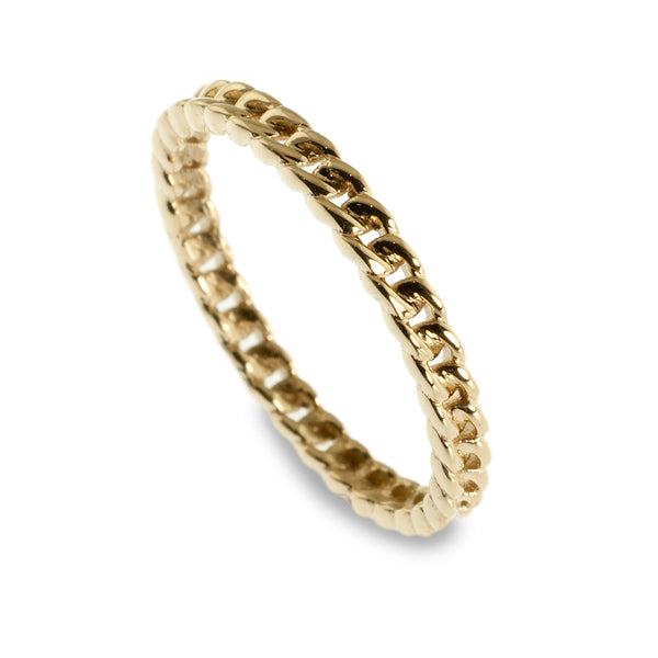 Curb link stacking ring