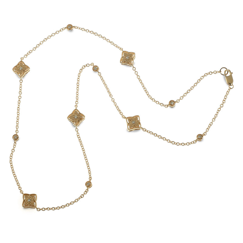 Byzantine quatrefoil station necklace