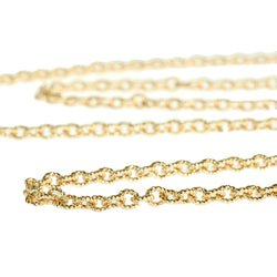 16" textured 2.3mm cable chain
