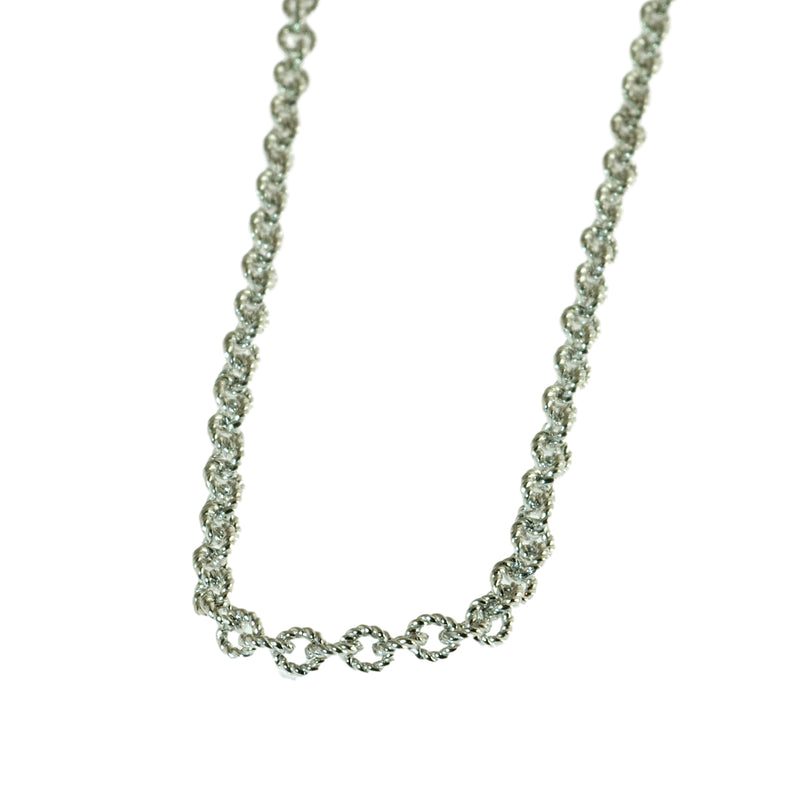 18" textured 2.3mm cable chain